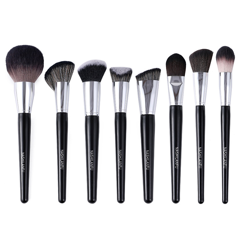 Cangzhou Makeup Brush Wooden Handle Loose Brush High Gloss Brush Blush Brush Base Eye Shadow Brush Concealer Brush Animal Hair Single Brush