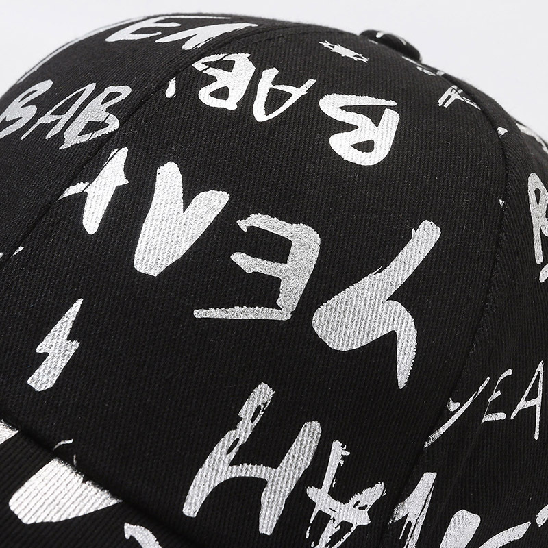New Fashion Printed Baseball Cap Women's Summer Running Big Brim Sun Protection Sun Hat Korean Style Trendy Riding Cap