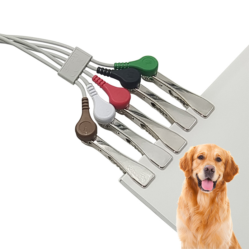 Kangtai universal veterinary ECG machine nickel plated limb clip ECG limb sandwich electrode clip factory wholesale