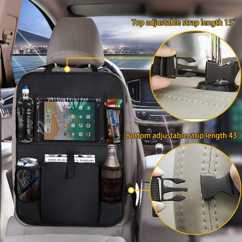 Cross-border Source anti-kick bag car storage bag chair back Oxford cloth storage bag for flat car chair back bag
