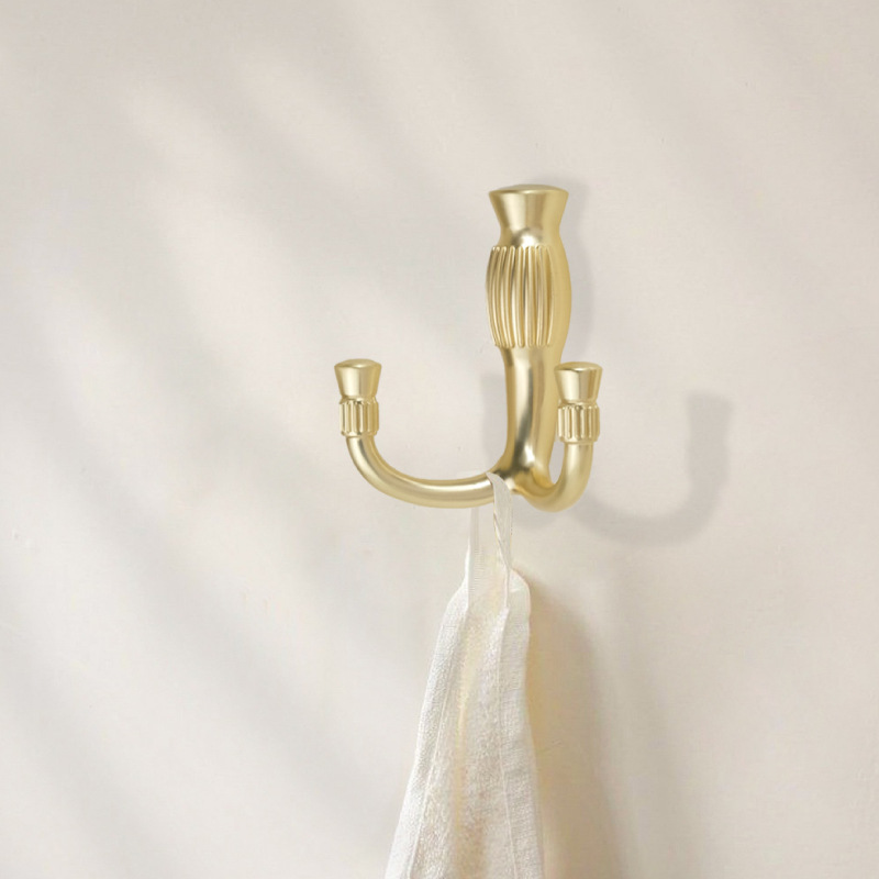 New Style Simple French Style Clothes Hook Single Hidden Screw Hallway Clothes Hook Zinc Alloy Light Luxury High-end Clothes Hook