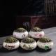 Ceramic Incense Burners Home Yiwu Wholesale Incense Kiln Change Ge Kiln Incense Burners Temple Aromatherapy Plate Tower Incense Small Plate Incense Burners