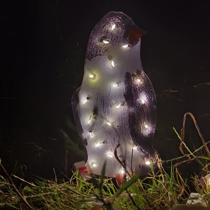 Light-Up Penguin Christmas Decoration New Luminous Penguin Ground Plug