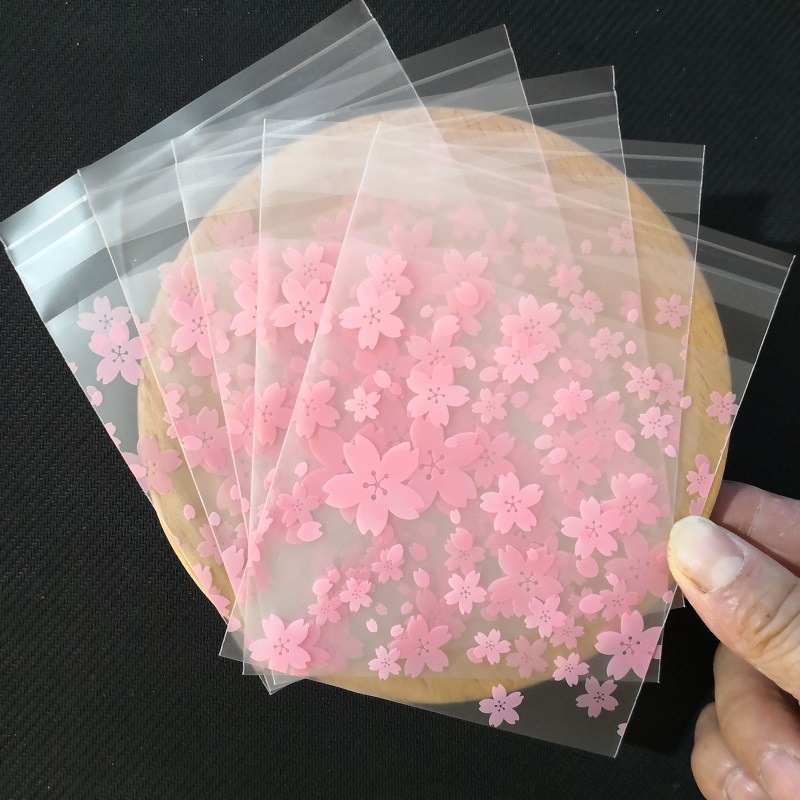 Frosted Thickened Double Layer Composite Snowflake Crisp Packaging Bag Biscuit Nougat Packaging Bag Baking Self-sealing Self-adhesive Bag