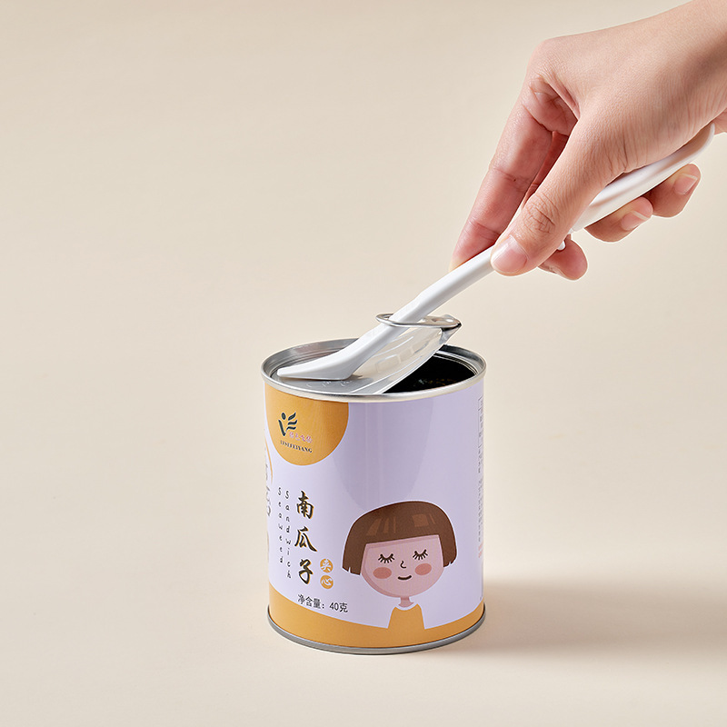 Japanese KM.5088. Multi-purpose bottle Bottom Scraper cream soft glue spatula jam silicone scraper can open easy pull ring wholesale