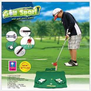 Kids Doll Little Man Indoor mini Golf Club Set Toy Indoor mini Golf Game