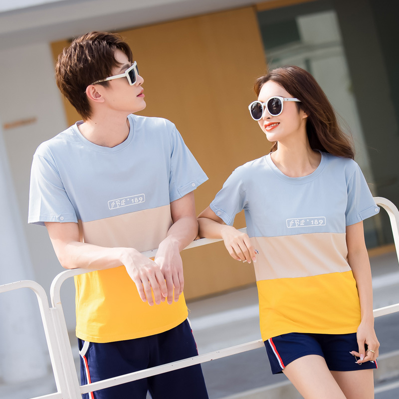 Parent-Child clothing summer clothing 2024 New Korean style three-mouth children's clothing short sleeve T-shirt parent-child Women's clothing wholesale