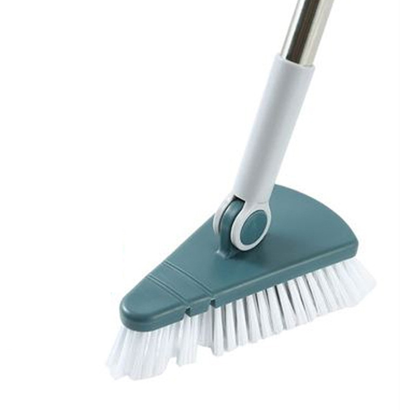 Do not bend over triangle floor brush toilet bathroom long handle brush tile gap bristle cleaning brush floor brush cross border