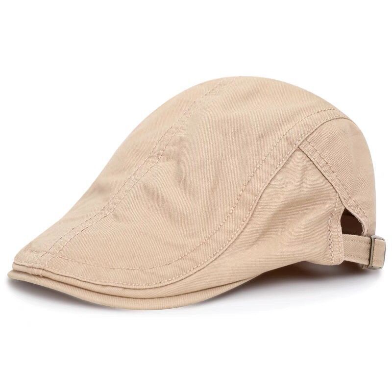 Hat Men's Summer Beret Casual British Thin Korean Style Fashionable Brand Forward Hat Big Head Wai Women's Cap