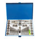 40 pieces manual thread tapping tap die suit wrench twisted alloy steel hinge machine hand round die set
