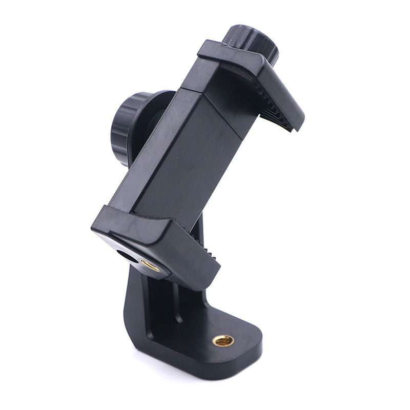 Environmental protection horizontal and vertical screw rotating mobile phone clip 360 degrees live broadcast bracket multi-function clip fixed universal mobile phone clip