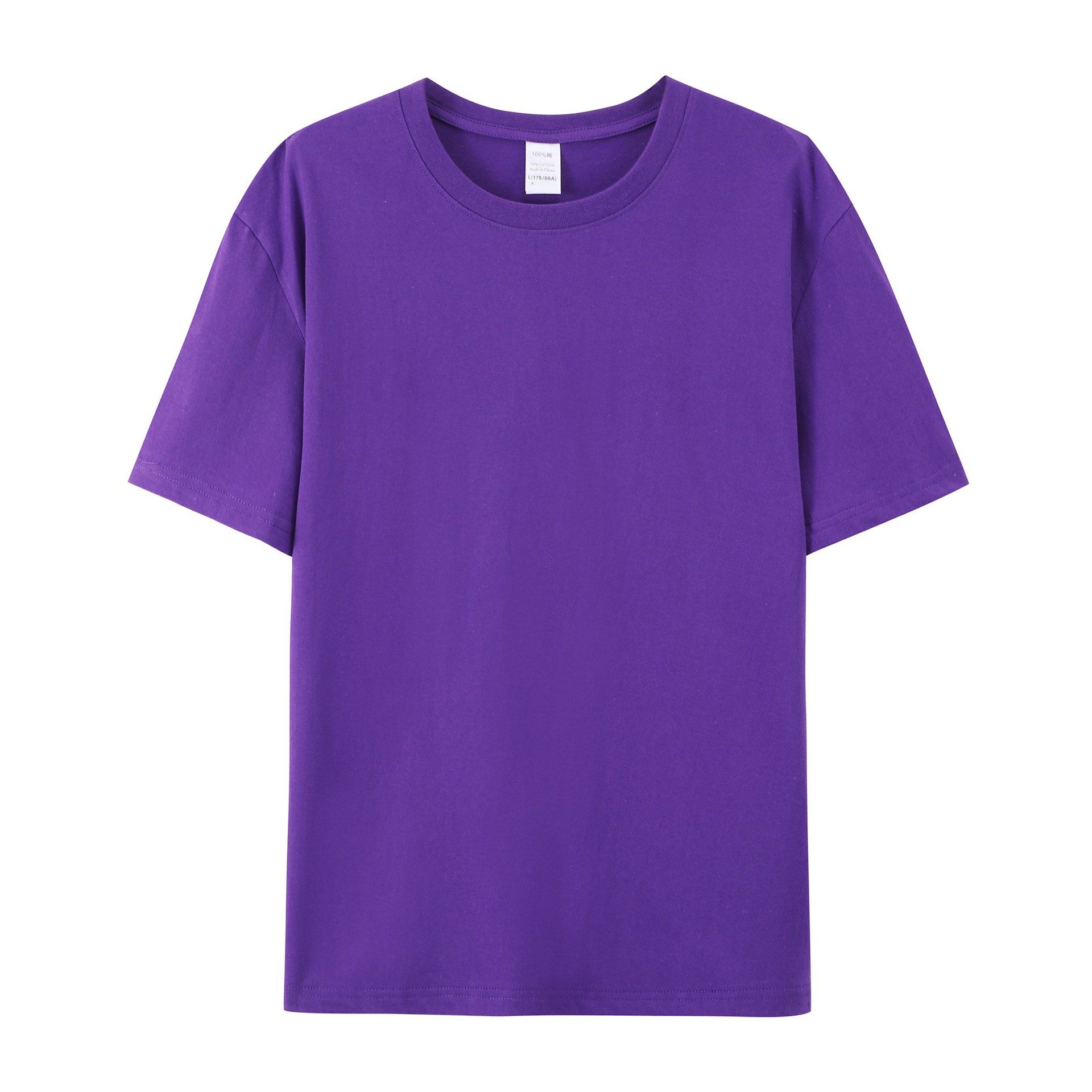 Foreign Trade European Size Large Round Neck Short Sleeve T-Shirt Printed and Embroidered logo Cultural Advertising Shirt Enterprise Work Group Party Clothes