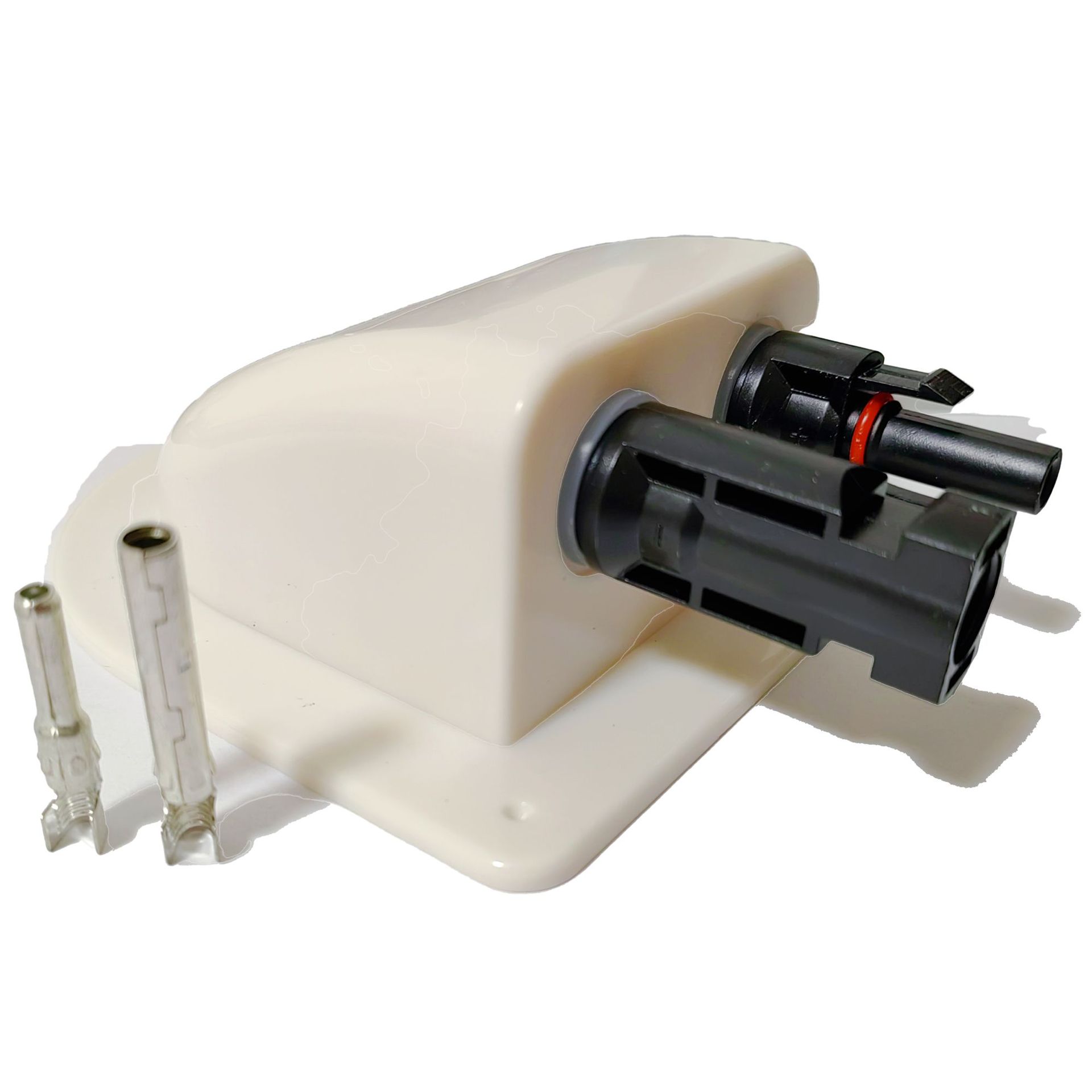 Photovoltaic connector waterproof box double hole ABS photovoltaic RV junction box RV roof waterproof junction box