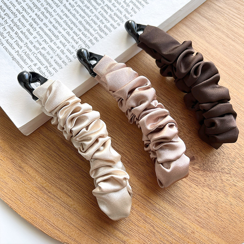 Bow Banana Clip ~ Grab Clip Women's Internet Celebrity Back Head Hair Clip High Pony Tail Fixed Artifact Headwear Large Hairpin_voghion.com