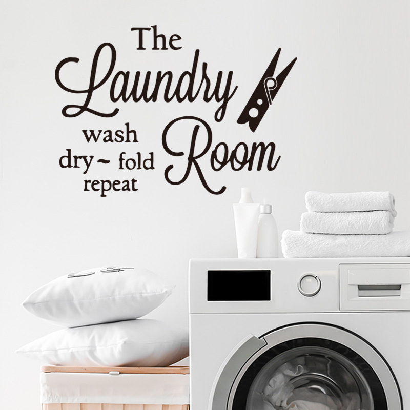 New creative foreign trade English motto The laundry room home decoration wall quote
