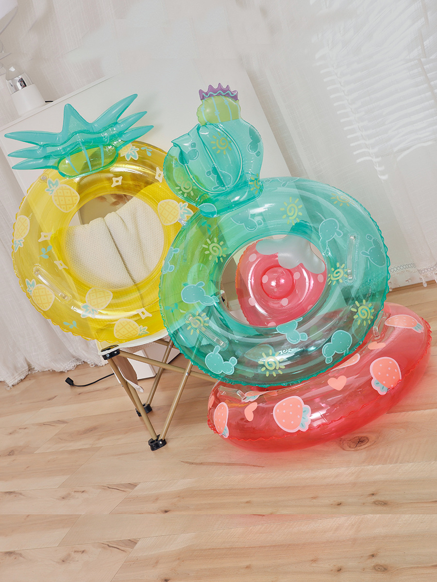 Couple INS fruit swimming ring children pineapple seat ring infant baby strawberry seat ring children underarm ring