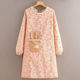 Pink Canvas Floral Rabbit Ear Overalls