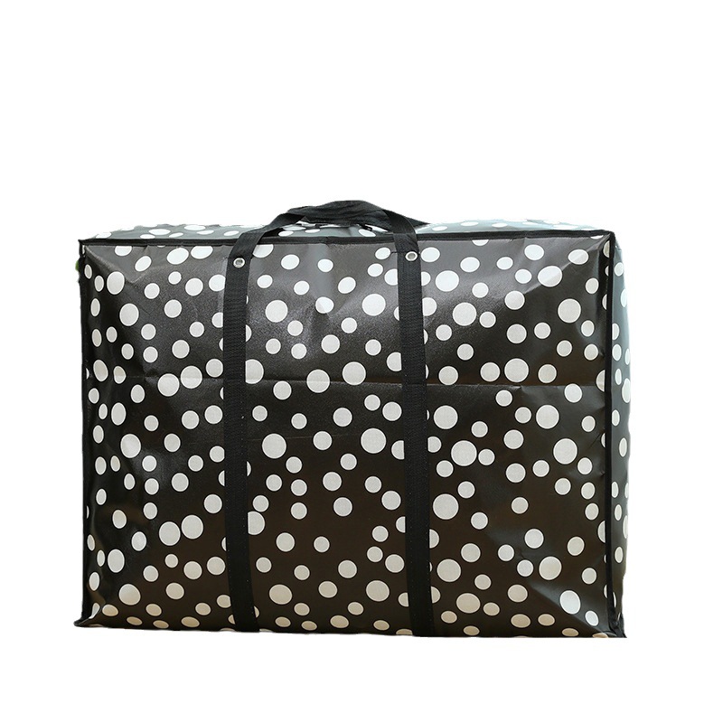 Free shipping non-woven coated waterproof moving bag large capacity fashion hand luggage bag quilt storage bag wholesale