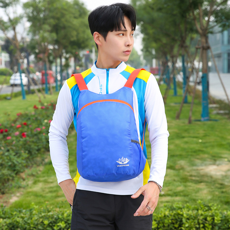 Walking Cross-border Outdoor Cycling Bag Ultra Light Oxford Cloth Mountaineering Skin Bag Water-repellent Foldable Mountaineering Backpack