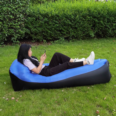 Cross-Border single folding lazy sofa outdoor portable Travel Air Sofa Bed outdoor camping sleeping bag inflatable bed