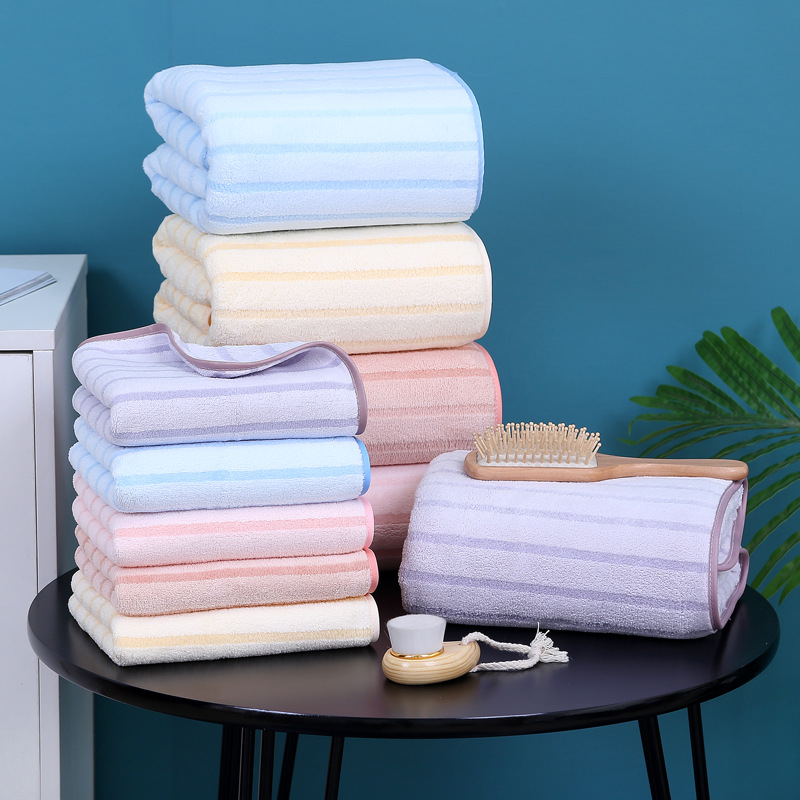 [Two-piece Towel + Bath Towel Set] Coral Fleece Set Wholesale Gift Towel Return Gift Soft Water-Absorbent Mother and Child Set