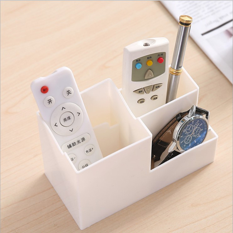 Creative Student storage pen holder with mobile phone holder desktop storage box customizable logo activity small gift wholesale