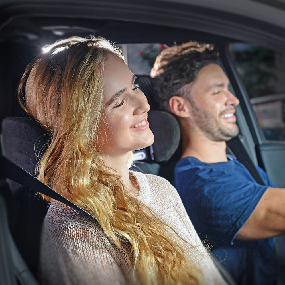 The fifth generation car four-way adjustment intelligent installation of headrest travel pillow neck pillow head rest personality men and women