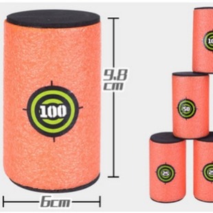Foam eva target large digital target barrel elite Soft Bullet Gun Shooting aiming scoring target barrel 9.8cm