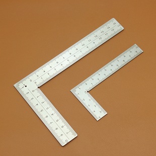 Double-sided high-precision graduated leather square