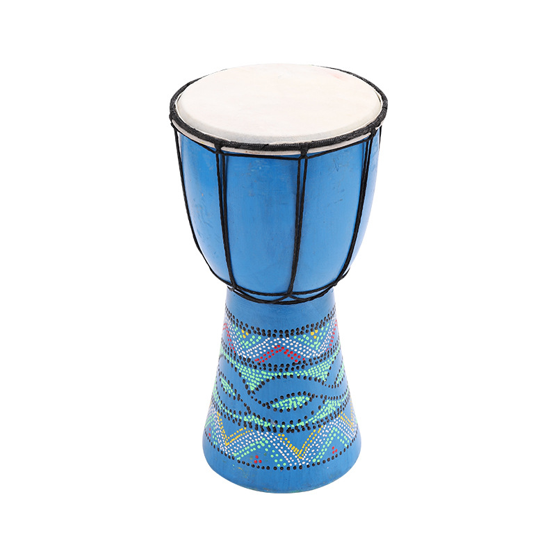 African drum 6 inch 4 inch tambourine African drum goatskin whole wood hollowed out early childhood early education beginner tambourine