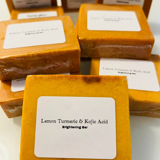 TK turmeric soap lemon soap kojic acid soap ginger handmade cold soap bath soap