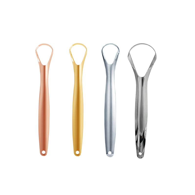 Stainless steel tongue scraper tongue coating cleaner oral cleaning care halitosis tongue brush tongue scraper