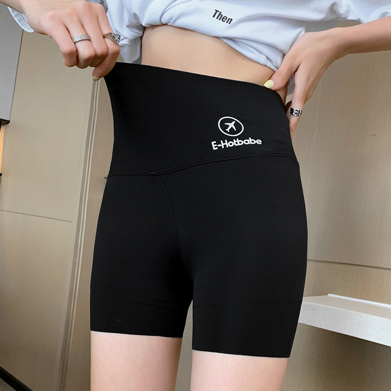 Shark pants women's summer thin anti-exposure seamless high waist belly contracting hip lifting leggings can be worn outside safety pants shorts