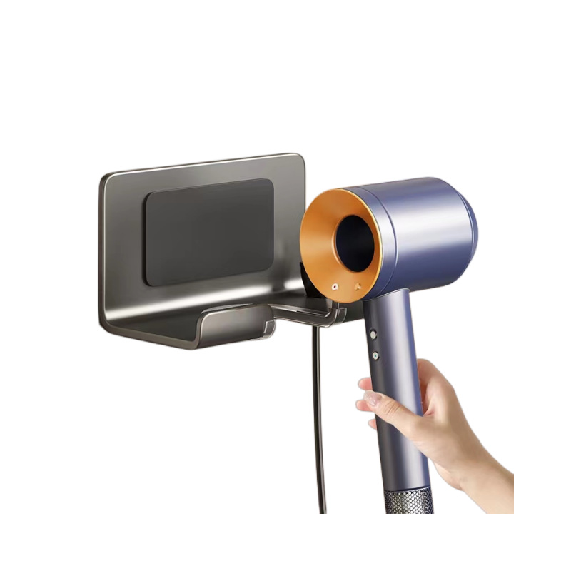 Hair Dryer Rack Punch-free Toilet Hair Dryer Bracket Wall-mounted Bathroom Hanging Rack