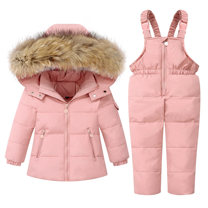 Children's down jacket suit women's 1-4 years old 3 children's clothing boys' baby coat girls' baby ski suit 2021 New