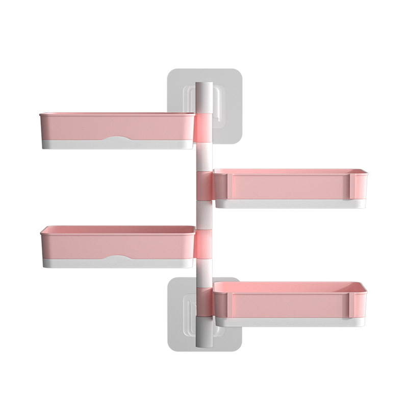 Lin Jie Rotating Soap Box New Creative Punch-free Soap Box Bathroom Toilet Multi-layer Drain Rack