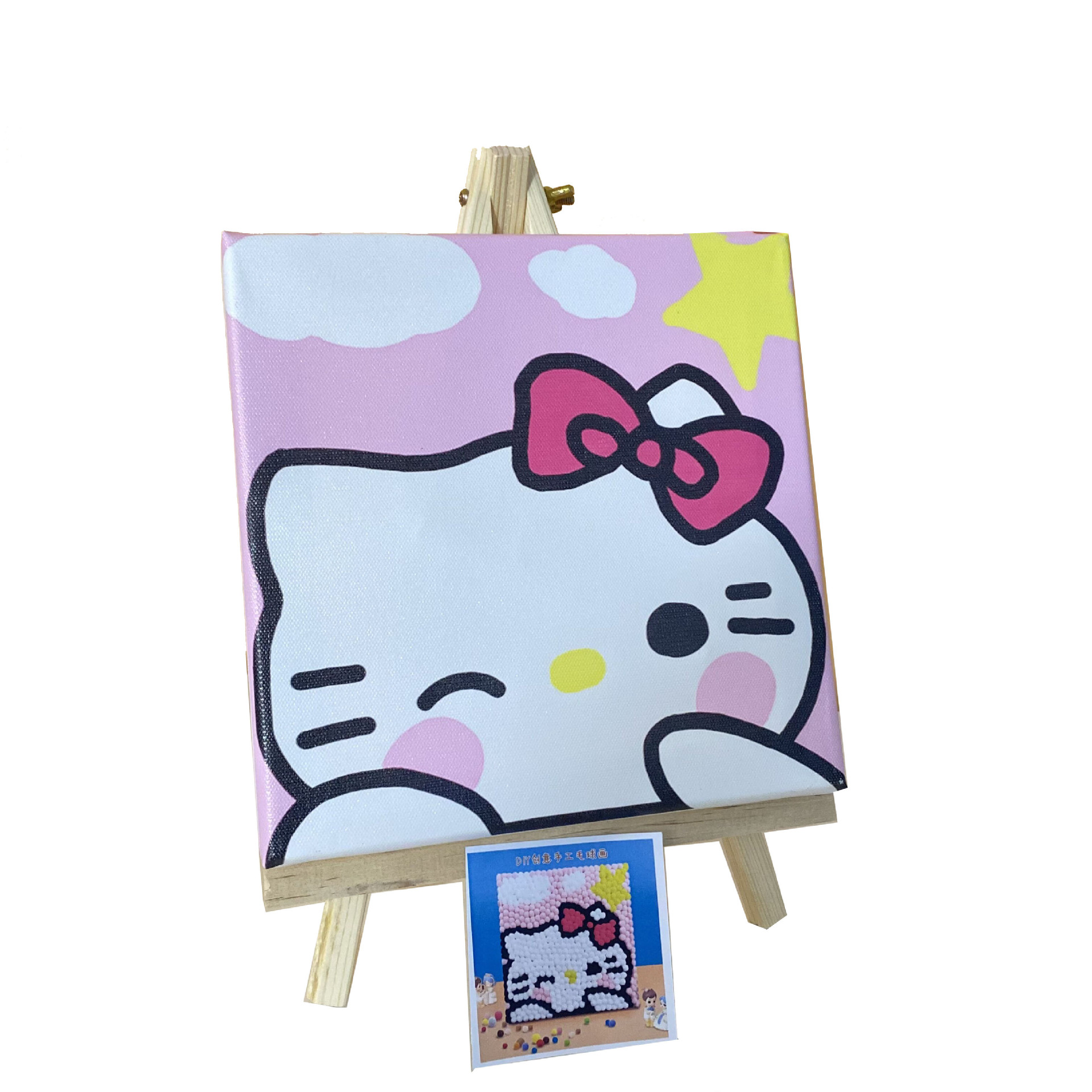 diy fur ball painting full-stick handmade stickers full set Sanrio coolomi children's educational toys material package