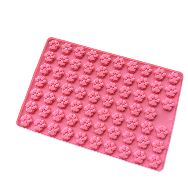 69 Lattice Cat's Claw Silicone Mold Chocolate Dog Cookies Ice Lattice Jelly Multifunctional DIY Baking Cake Mold