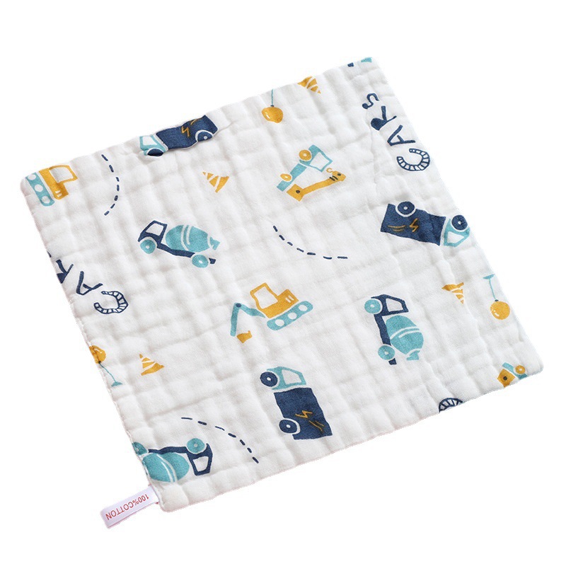 [strict selection] infant six-layer class a square cotton high density baby face towel cotton gauze saliva