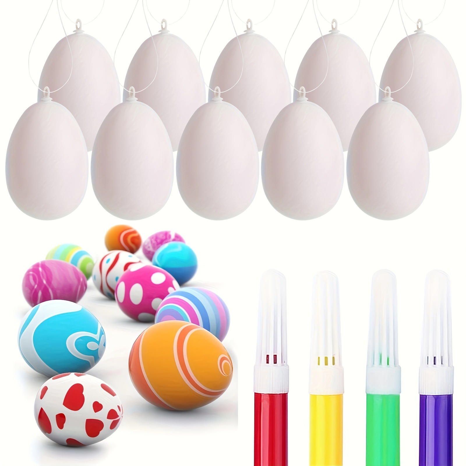 Factory spot toddler handmade creative Easter egg diy cartoon painting with watercolor pen
