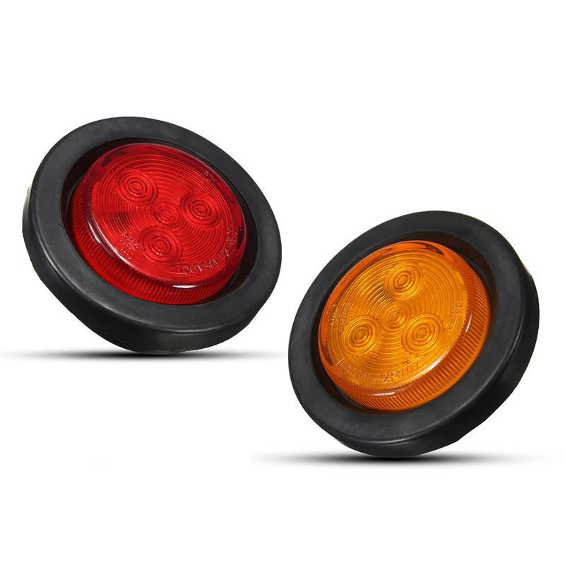 Заводская поставка грузовика боковой свет 4LED маленький круглый свет круглый боковой свет MK-177 на складе оптом