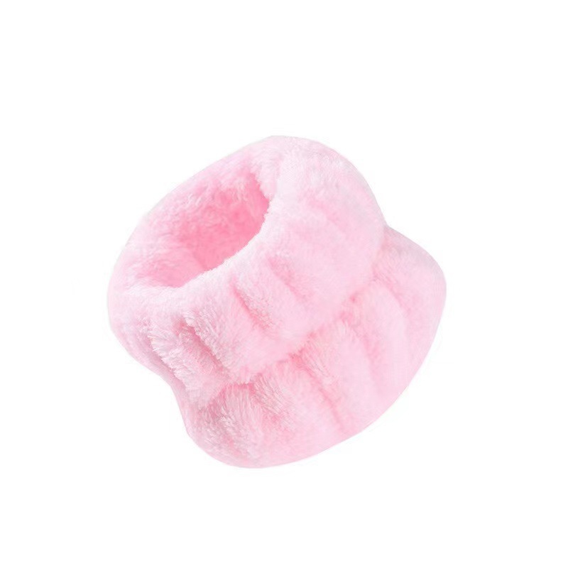 Fuzzy Face Wash Wrist Strap Hair Tie Waterproof Absorbent Gadget Sleeve for Yoga and Washing Mouthguard Splash Sleeve Wristband Hair Band Wholesale
