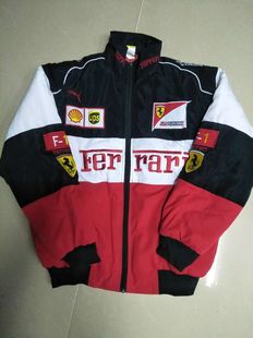F1 Embroidered Racing Suit Explosions European and American Retro American Style Riding Suit Embroidered Jacket for Men and Women Couple Riding Suit