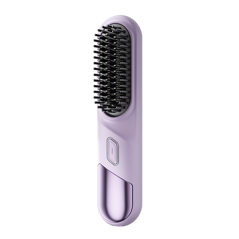 Minhuang Mini Rechargeable Straight Hair Comb Portable Fashion Good Quality Negative Ion Hair Care Softness Hair Care Wireless Straight Hair Comb