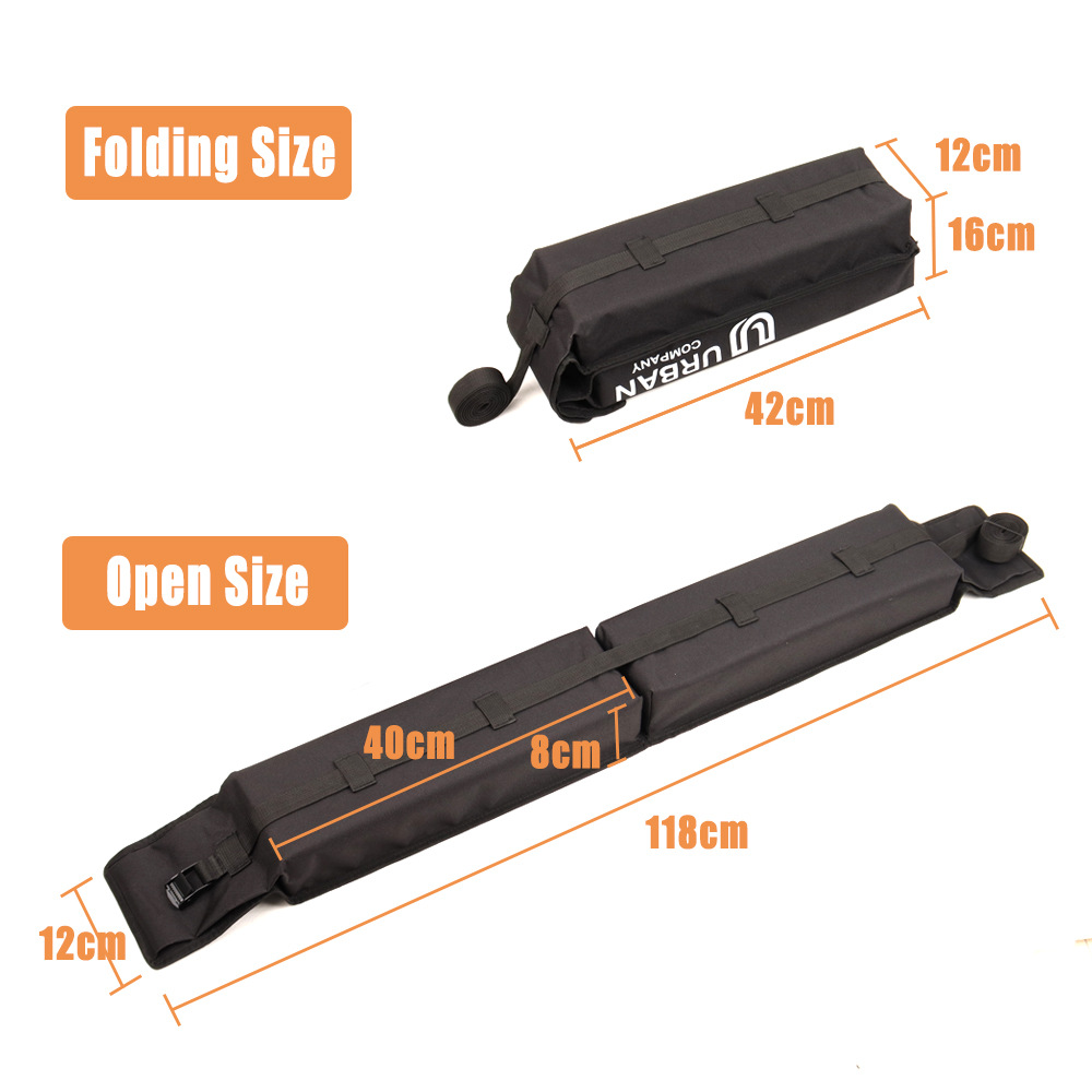 Car roof luggage soft rack surfboard roof non-slip soft cushion strap kayak snowboard roof cotton soft rack