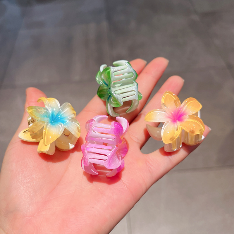 Candy-colored egg flower hair clip female Net red super fairy small size updo hair clip temperament shark clip hair clip headdress wholesale_voghion.com