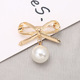 Bow Pearl Brooch