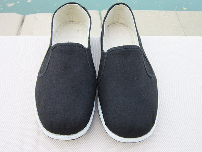 Old Beijing cloth shoes men's and women's square dance shoes Children's adult stage performance cloth shoes round mouth elastic mouth Eighth Route Army