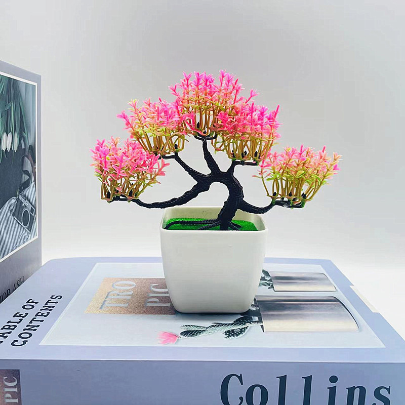 Simulation potted plant simulation small dragon claw welcome pine small bonsai artificial flower ornaments fake flower bonsai cross-border direct supply
