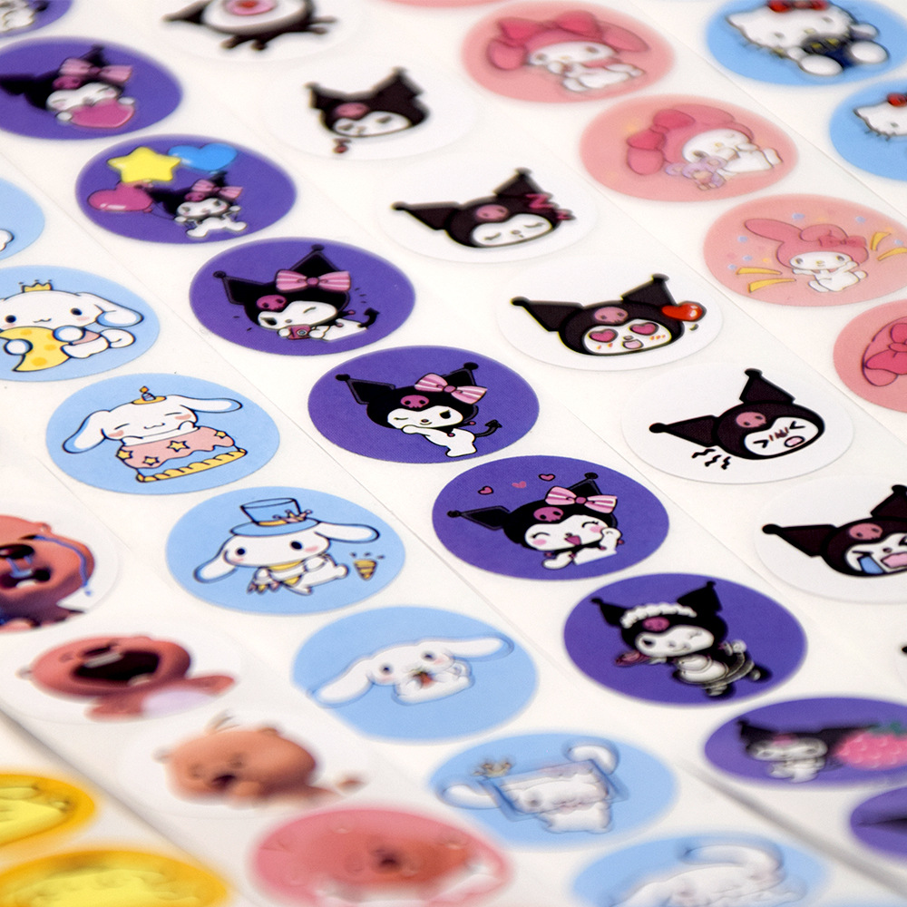 Мультфильм Sanrio выражение лица сумка куломи Yugui собака Мелодия запечатывания наклейка пудинг собака лоппи рулон наклейки